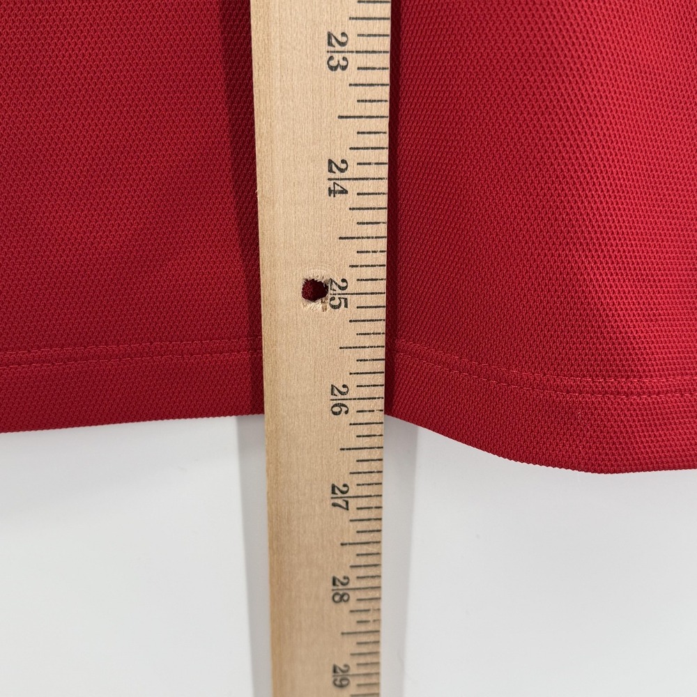 Nike Golf Polo Shirt 2XL Red Dri-Fit Mercedes Benz Embroidered Logo Workwear - Picture 6 of 10